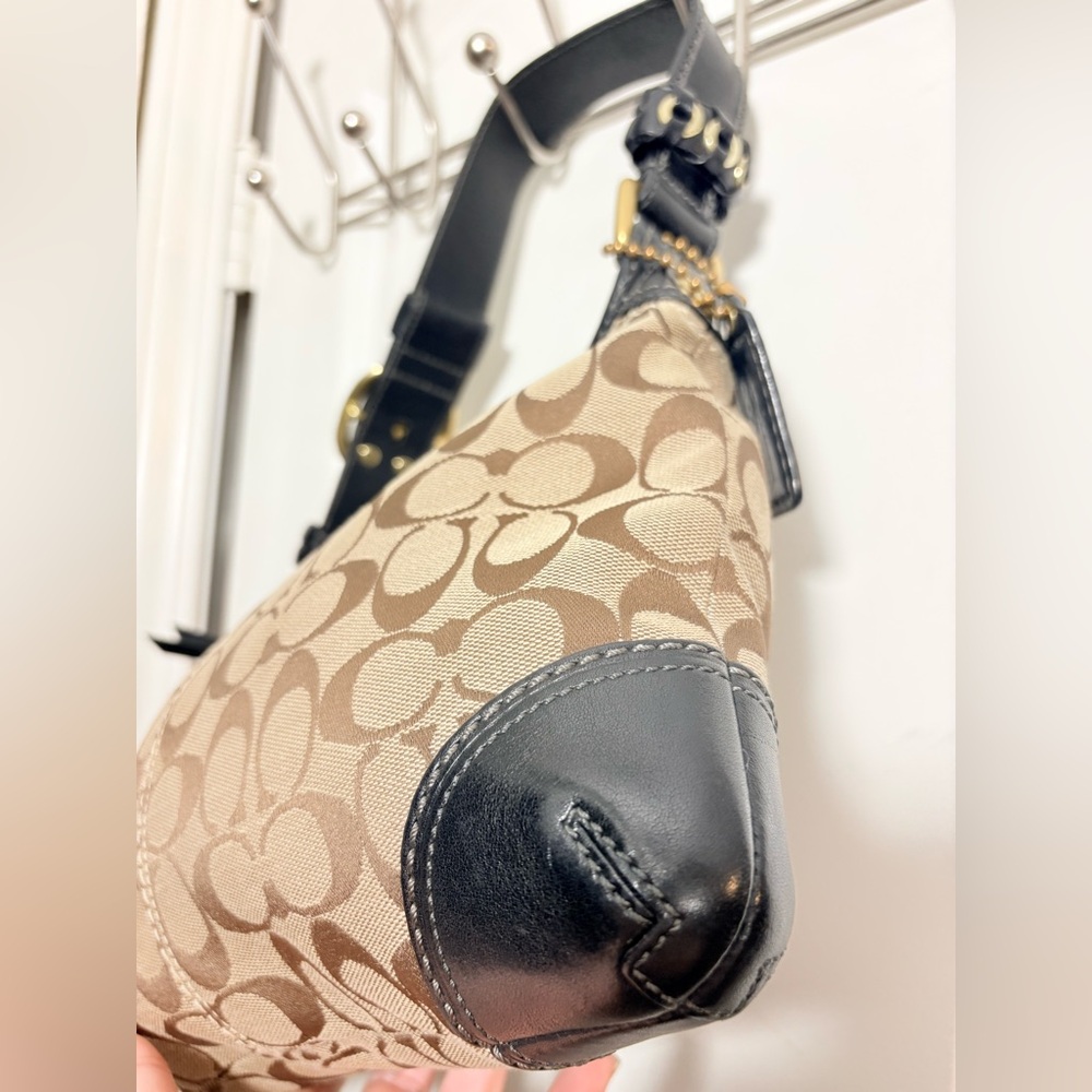 Coach Large Signature Carly Shoulder Bag - Style 11431 - Picture 7 of 15